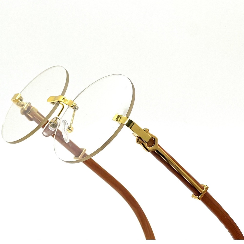 Eye Glasses Clear Lens UV400 Protection Hip Hop Music Party Festival Gold Frame - Picture 3 of 8